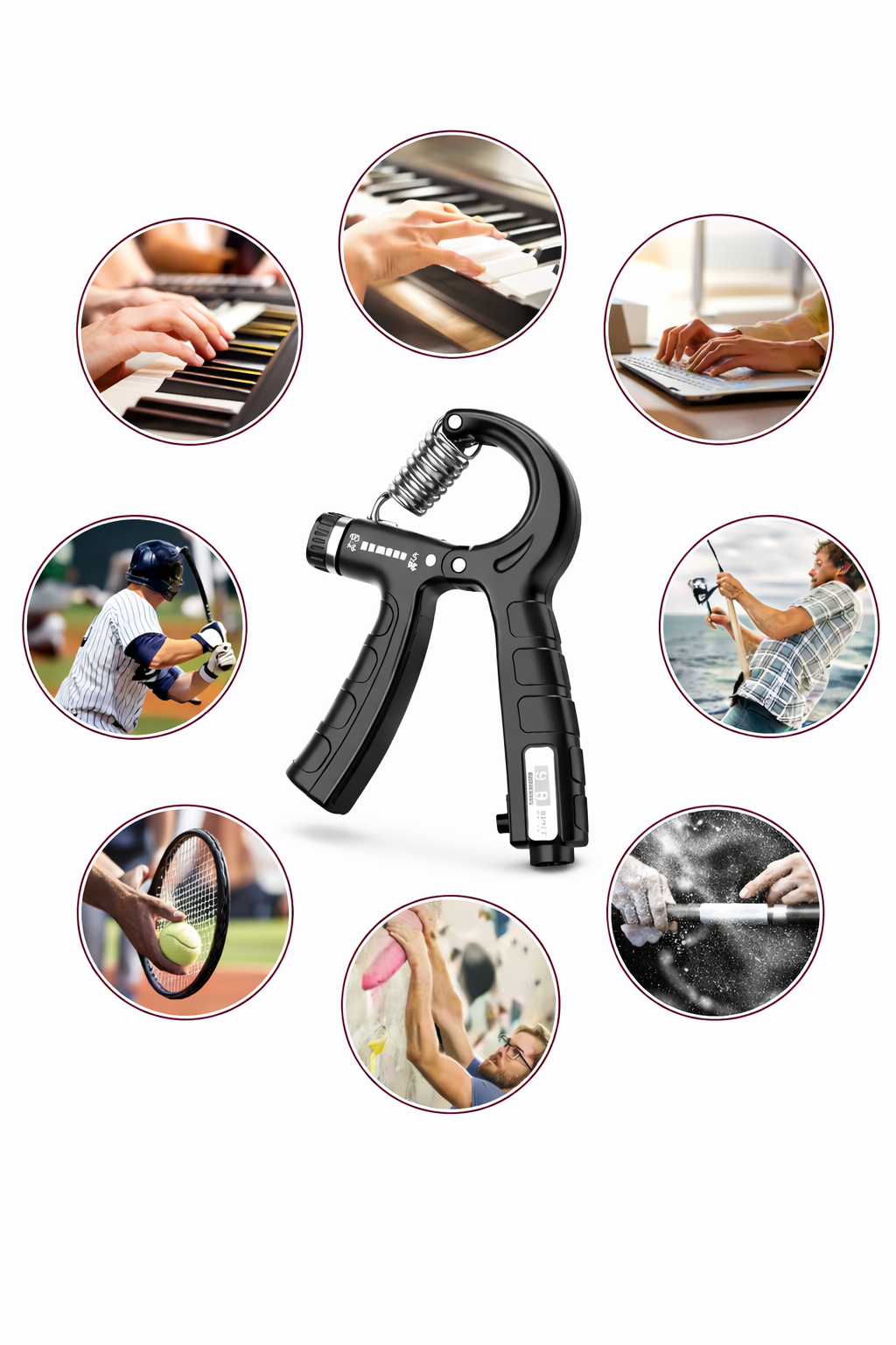 ForceGrip™ – Pince Réglable de Renforcement Musculaire