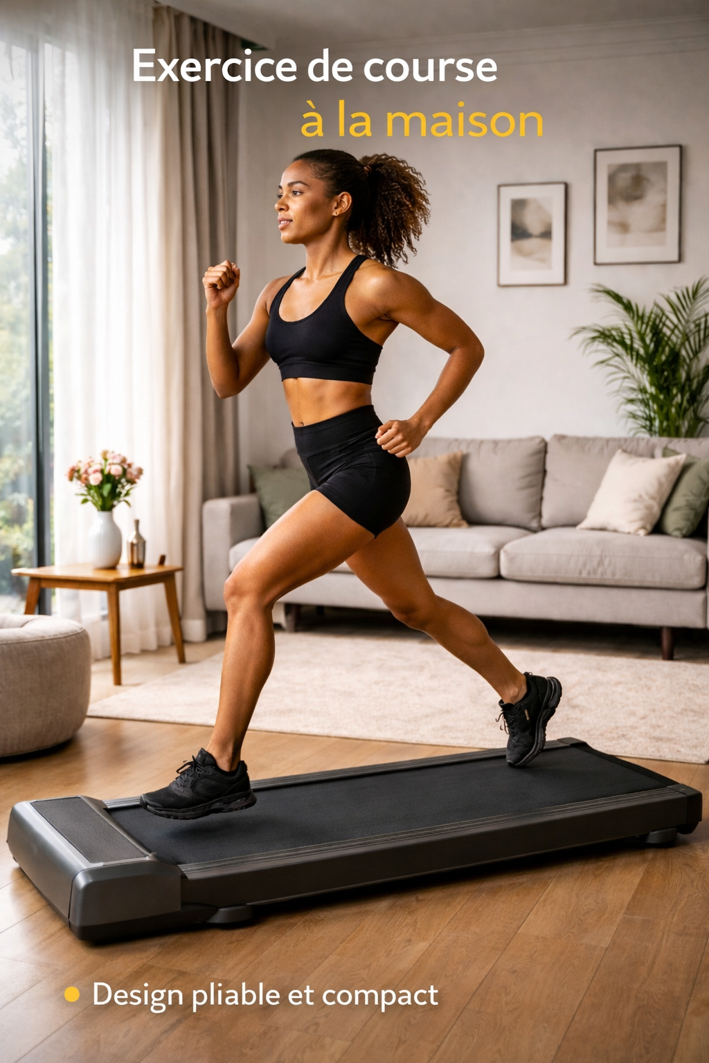 RunZen™ – Tapis Roulant Électrique Pliable Intelligent