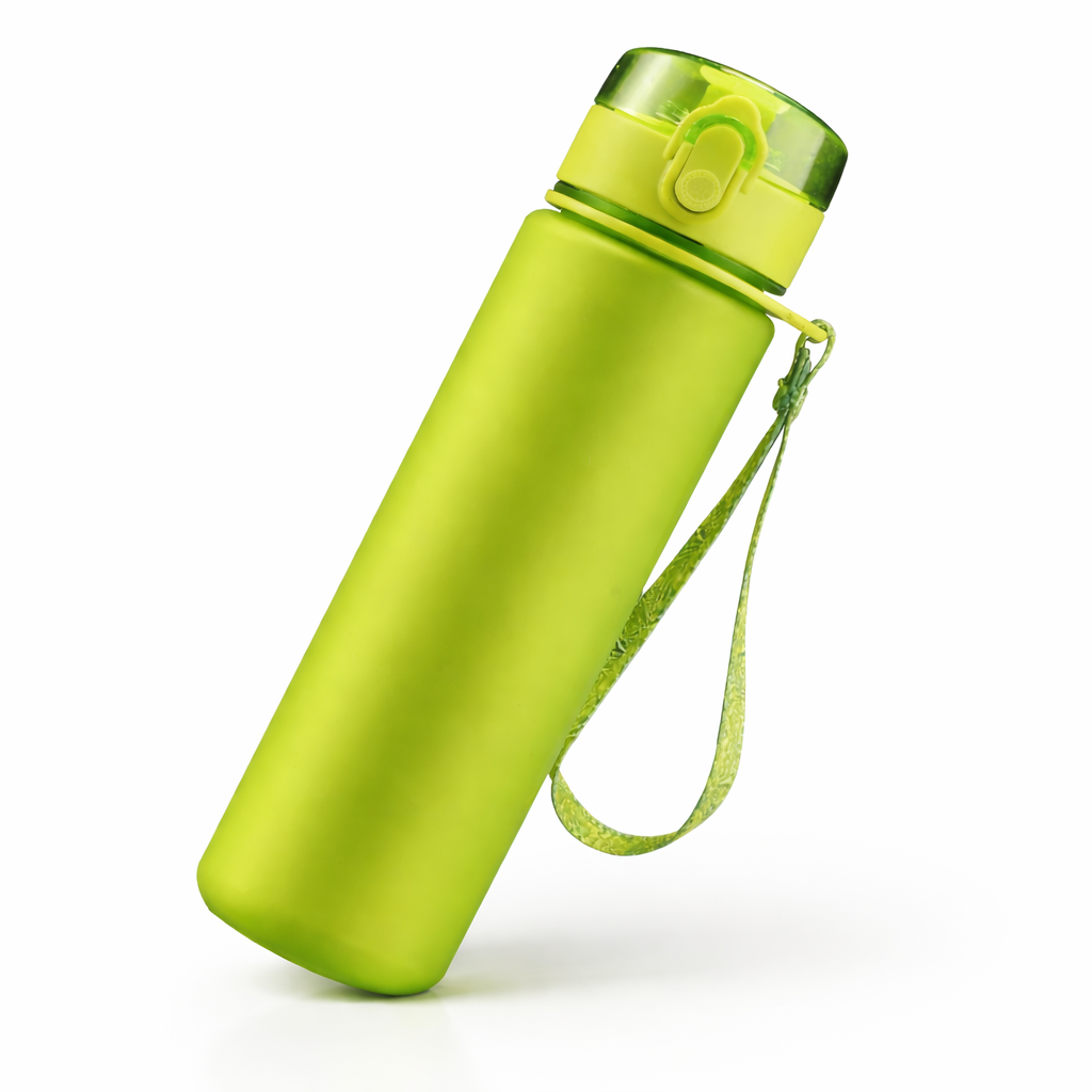 Gourde sport AquaGo coloris vert avec dragonne