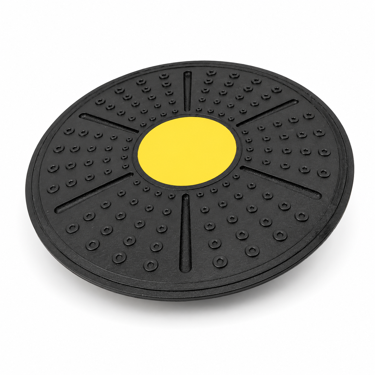 Planche d'équilibre FitBoard coloris jaune pour entraînement maison